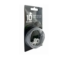 10-Seconds Reflexall Proline MultiSport Stretch Shoelace - White Reflective