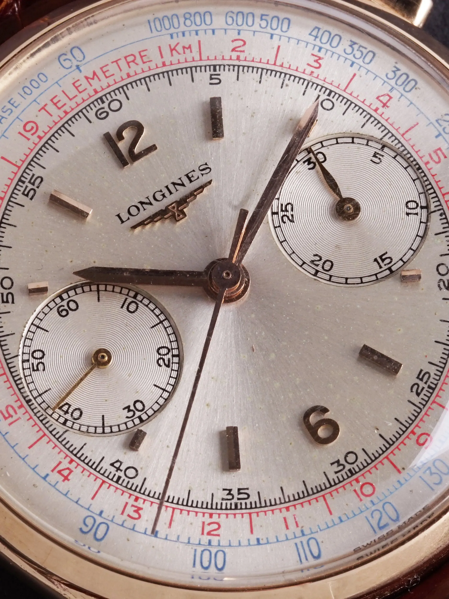1961 Longines Flyback Chronograph 30CH (Ref. 6595) 18K Rose Gold W/ Hangtags