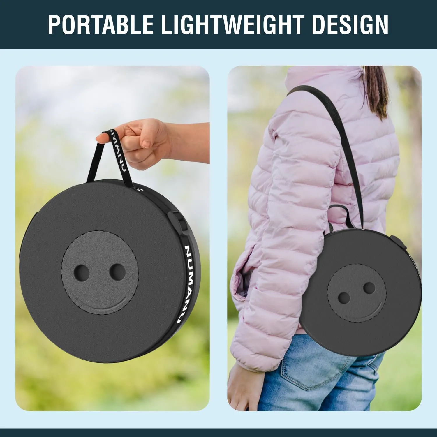 2-Pack 2025 Upgraded Collapsible Stool & Dual Carry Bag   Clips, Max 620lb Portable Folding Stool, Height Adjustable Retractable Telescopic Seat, Travel Chair, Foldable Camping Seat or Footrest