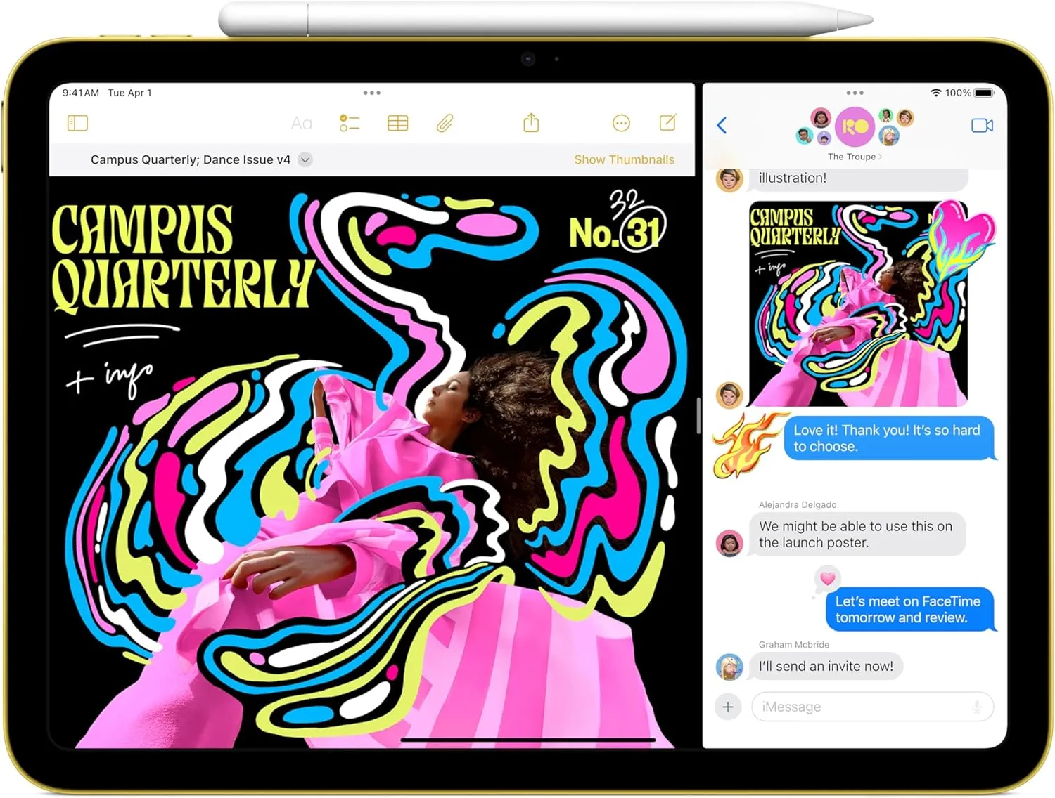 Apple iPad 11-inch: A16 chip, 11-inch Model, Liquid Retina Display, 128GB, Wi-Fi 6, 12MP Front/12MP Back Camera, Touch ID, All-Day Battery Life  Blue