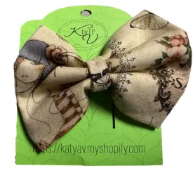 Artsy Girl Hair Bow Clip