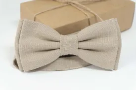 Beige color bow tie