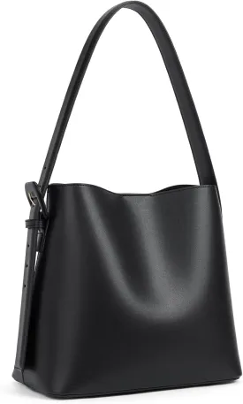 BOSTANTEN Bucket Bag Vegan Leather Shoulder Purses for Women Trendy Adjustable Strap