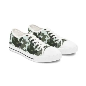 Camo White  Women's Low Top Sneakers