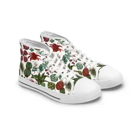 Colorful Fiddle Leaf Fig Women's High Top Sneakers