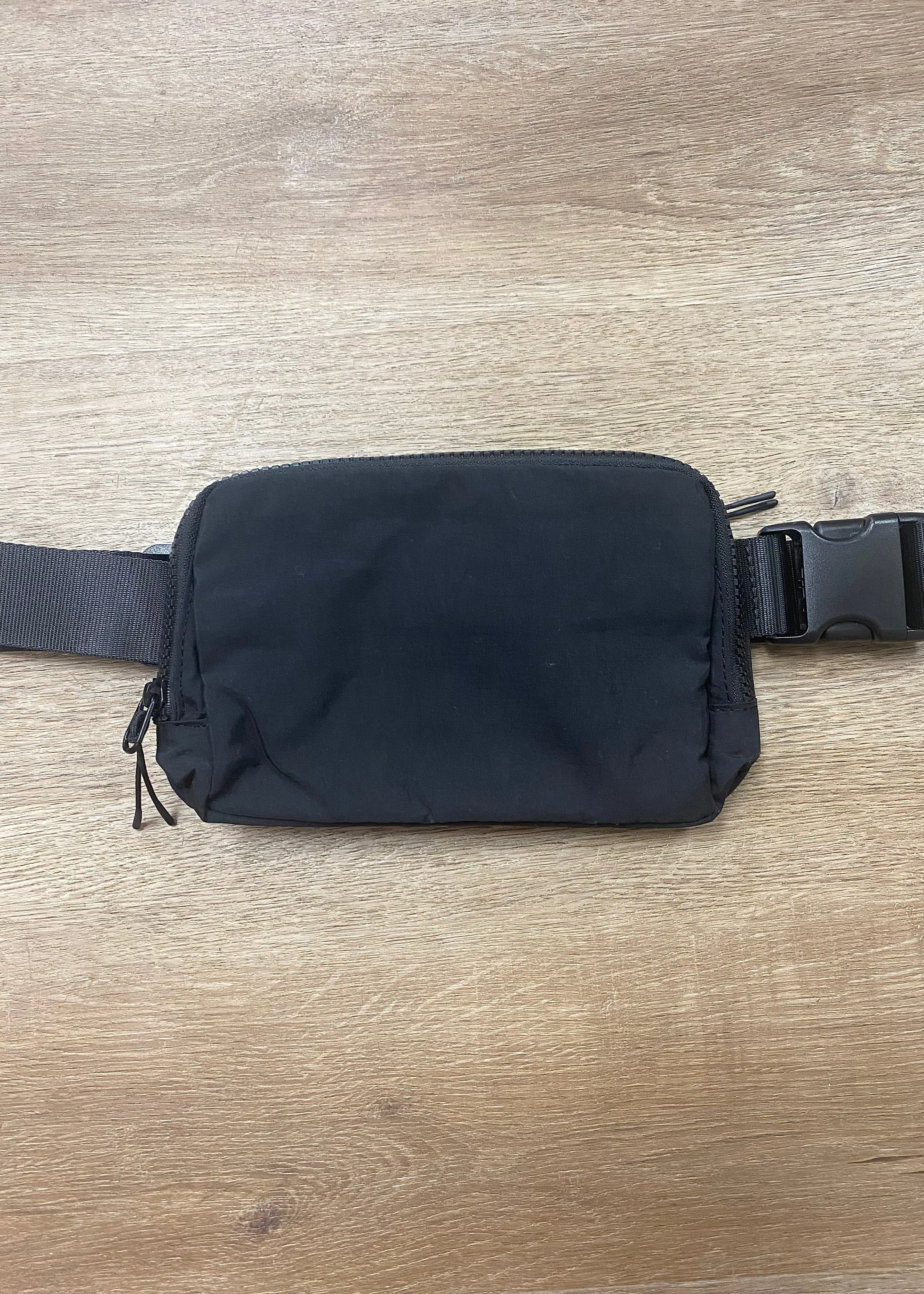 Cross Body Nylon Belt Bag Black