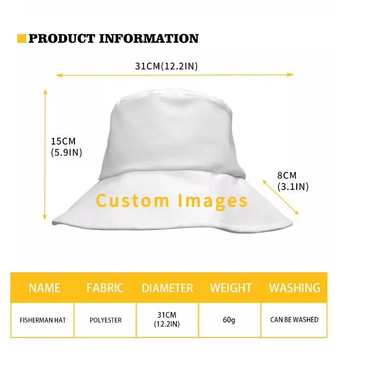 Customized Bucket Hat, Personalized Bucket Hat, All Over Print Fisherman's Hat, Custom Logo Text, Sun Hat, Summer Hat, Unisex Gift