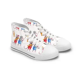 Cute Mice Women's High Top Sneakers