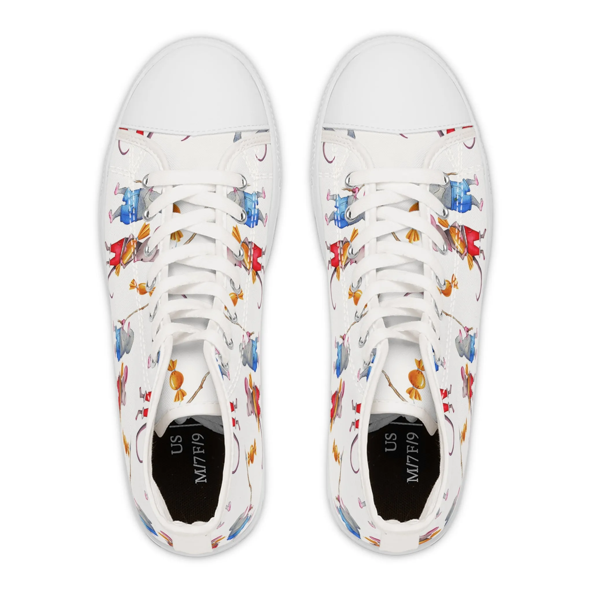 Cute Mice Women's High Top Sneakers