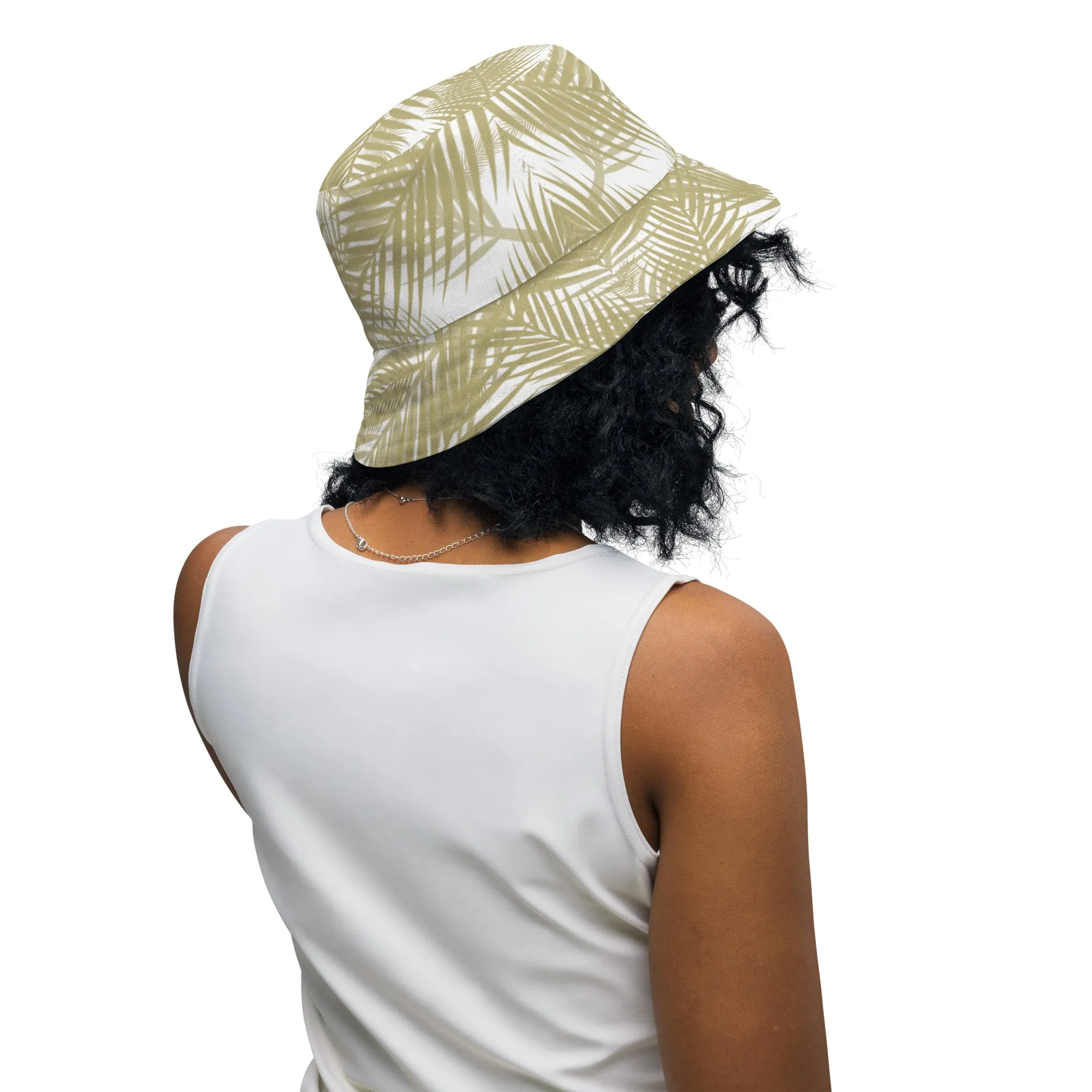 Golden Palms: Bucket Hat with a Touch of Luxury, lioness-love