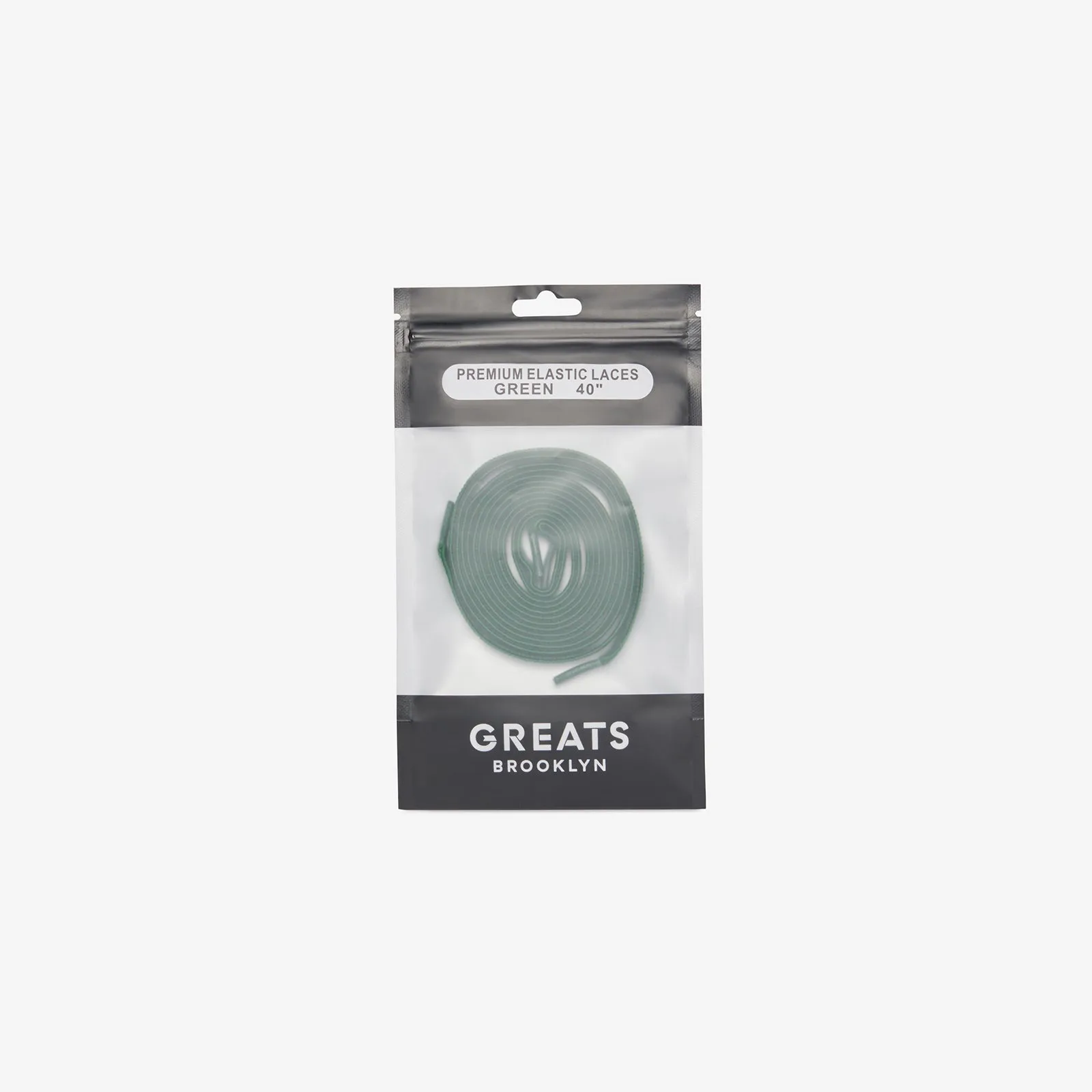 GREATS Premium Elastic Laces - Green