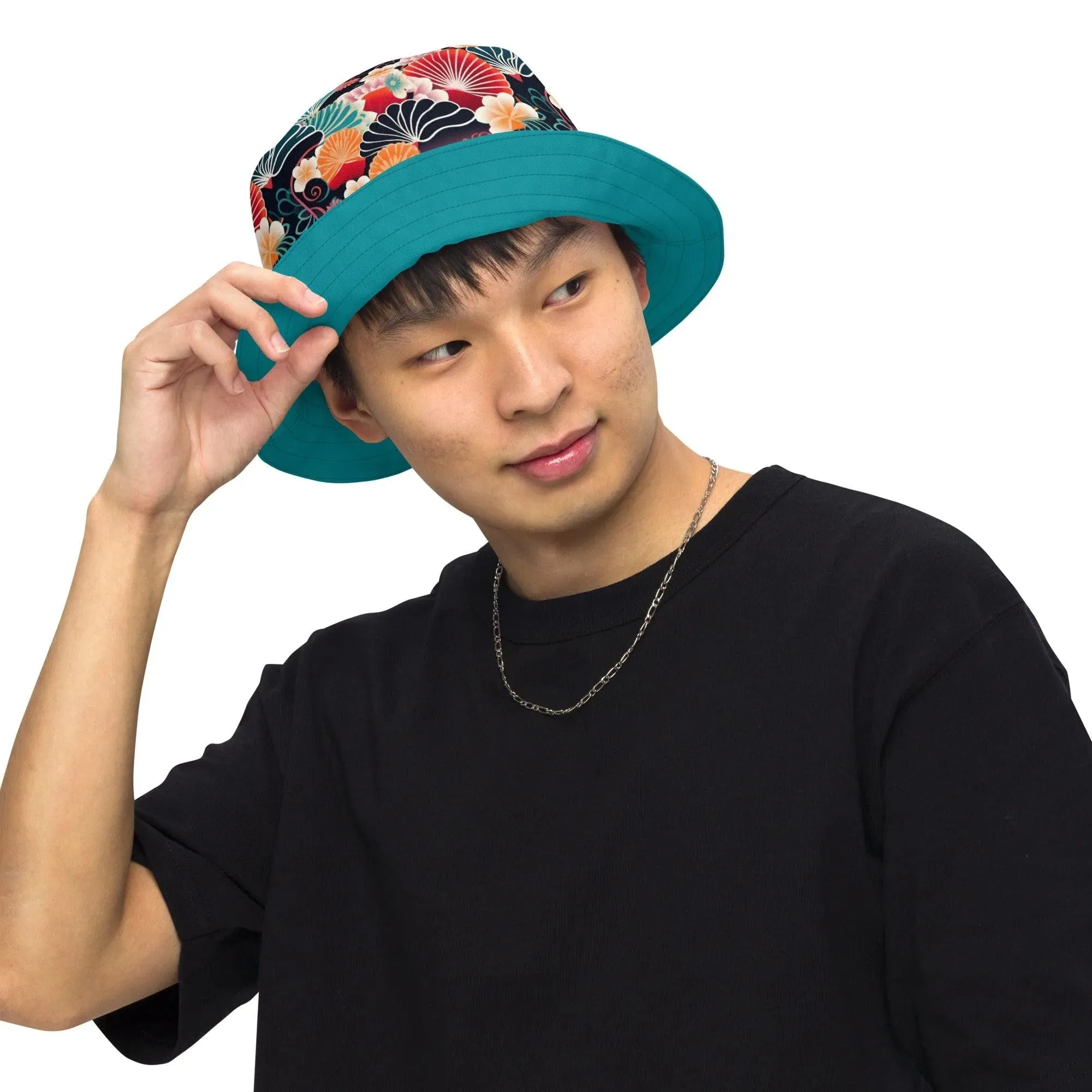 Japanese Origami Reversible Bucket Hat