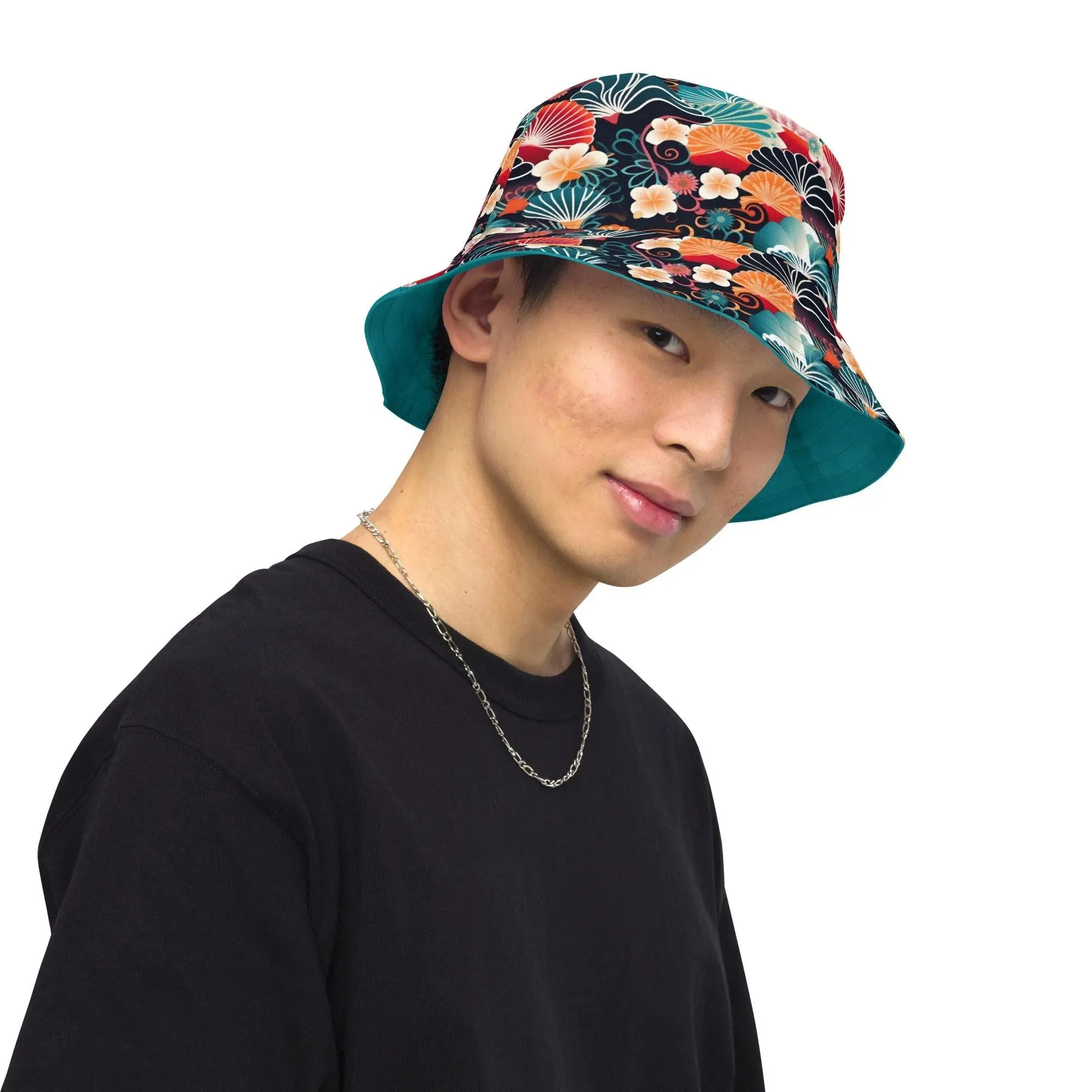 Japanese Origami Reversible Bucket Hat