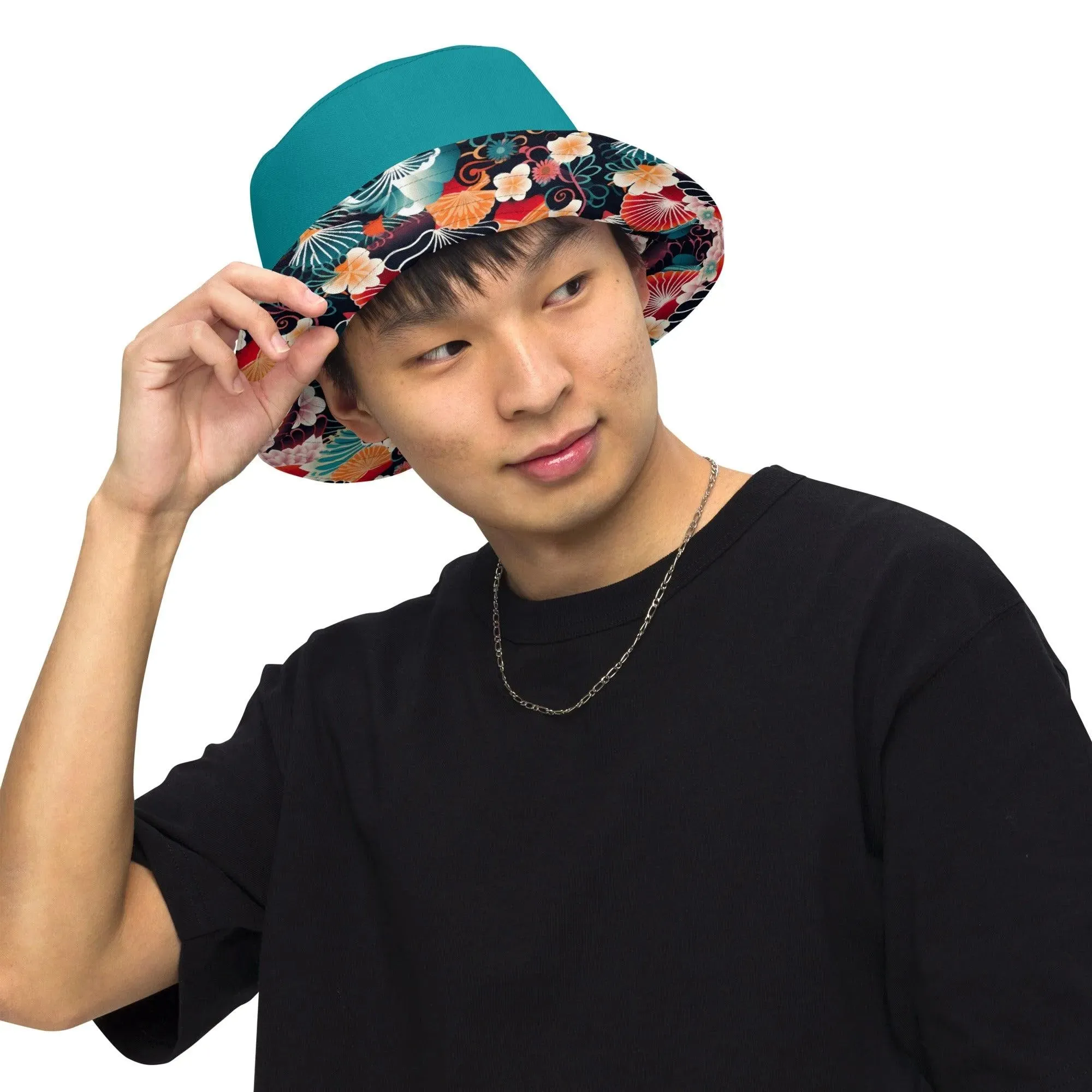 Japanese Origami Reversible Bucket Hat