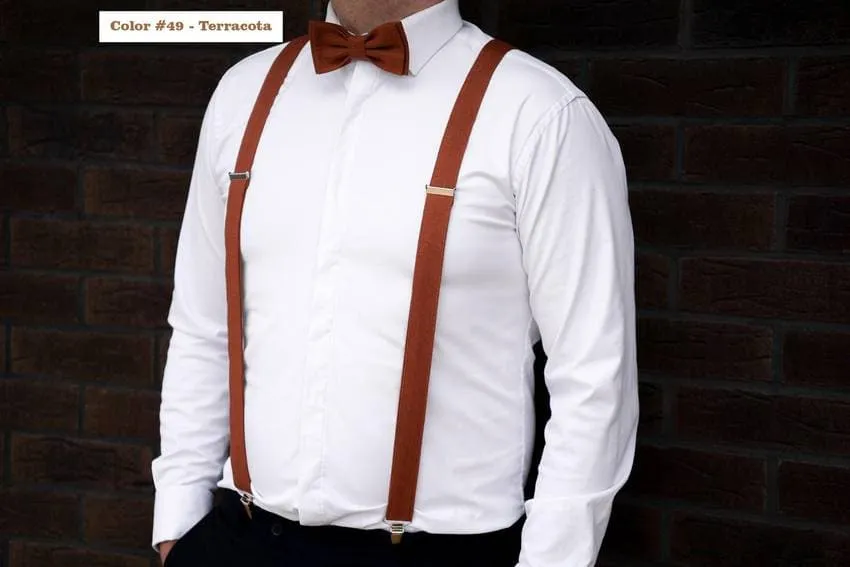 Light Dusty Rose Linen Bow Tie - Subtle Sophistication for Any Occasion