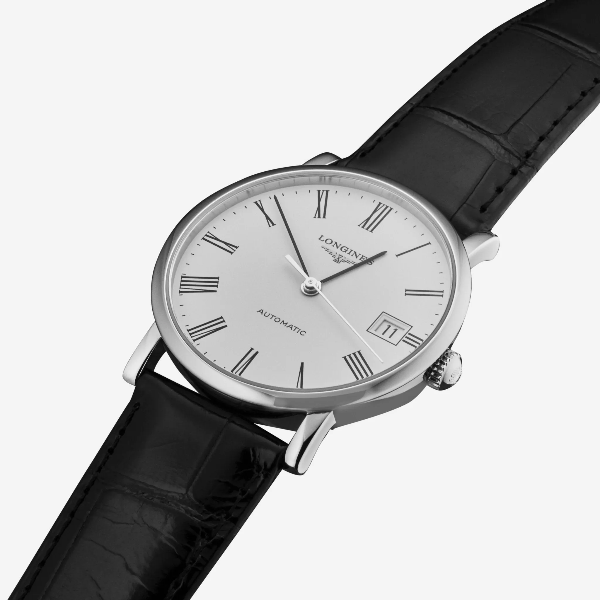 Longines Elegant White Dial Stainless Steel Automatic Ladies Watch L4.809.4.11.2