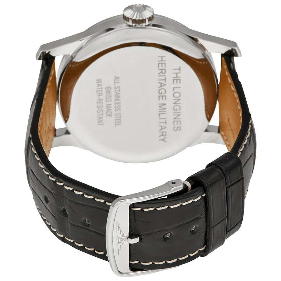 Longines Heritage Miltary Automatic Black Leather Men's Watch L28114530