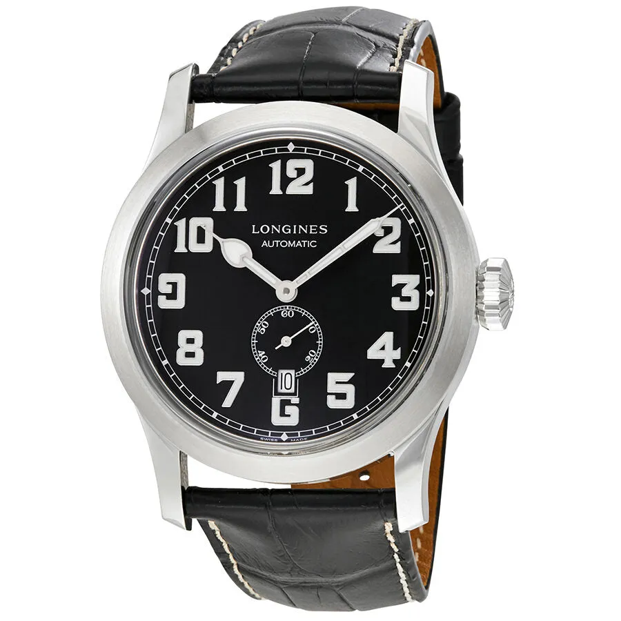 Longines Heritage Miltary Automatic Black Leather Men's Watch L28114530
