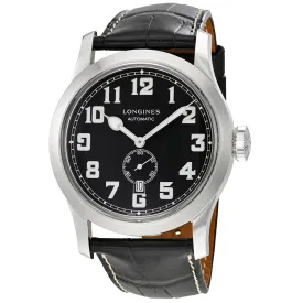 Longines Heritage Miltary Automatic Black Leather Men's Watch L28114530