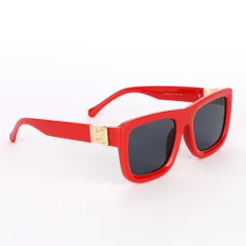 Louis Vuitton Classic Spring Square Unisex Red Sunglasses