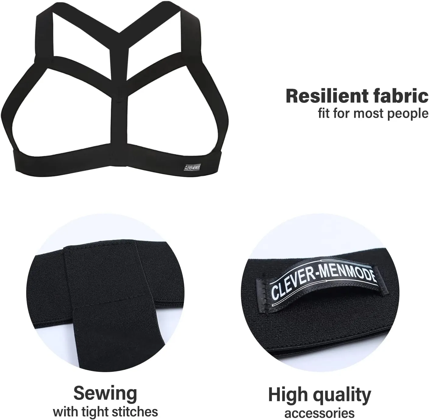 Mens Harness Belt Nylon Elastic Body Shoulder Strap Sexy Halter Club Wear Cosplay Costume