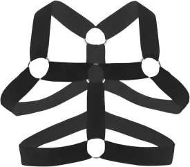 Mens Harness Belt Nylon Elastic Body Shoulder Strap Sexy Halter Club Wear Cosplay Costume