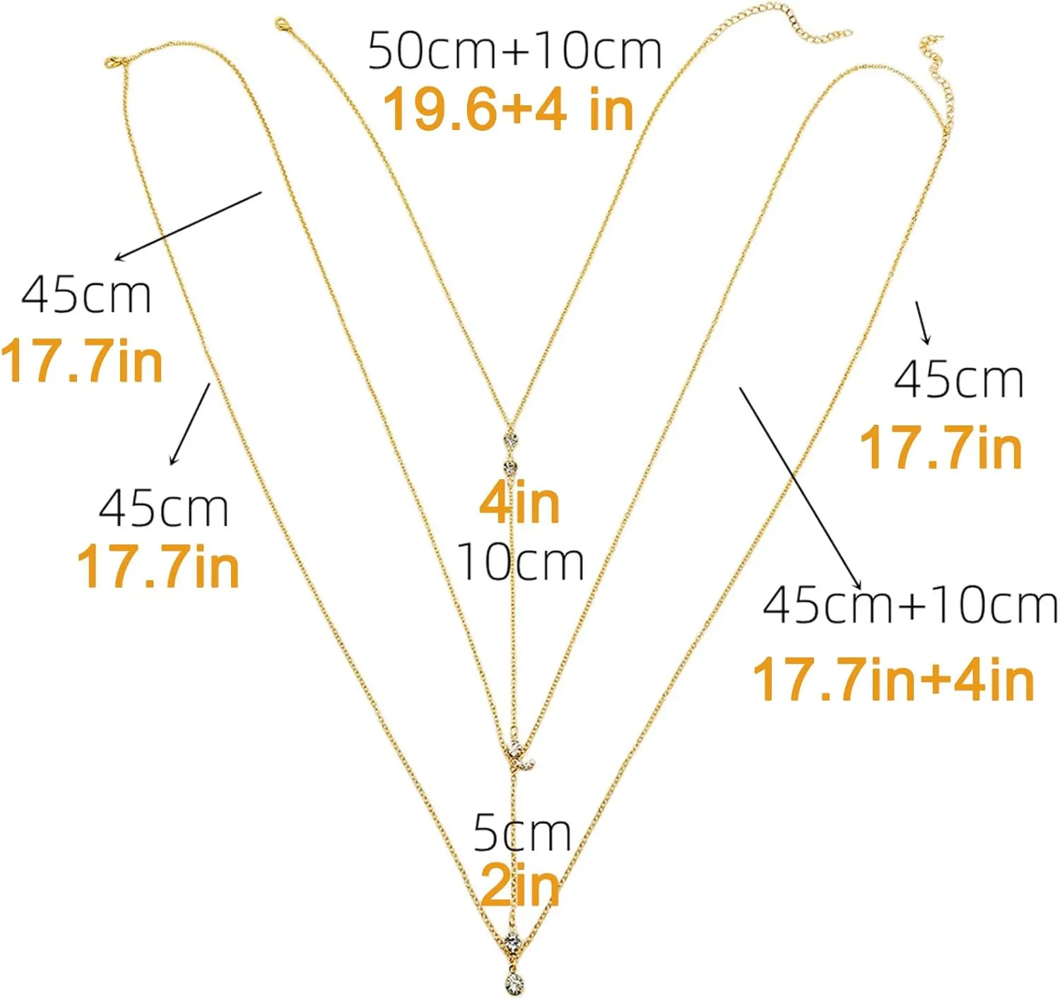 MODRSA Body Chain Belly Chain Silver Gold Waist Chain Body Chain Jewelry for Women Body Jewelry for Women Waist Chains Belly Chains for Women Chain Bra Lingerie