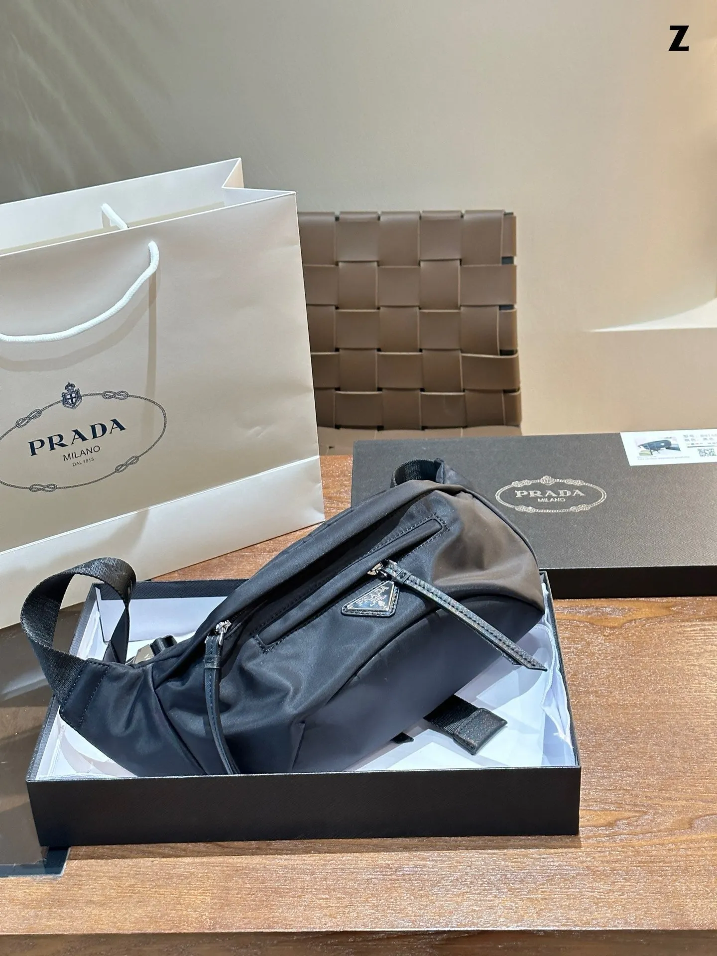 PD280 Padded Re-Nylon Belt Bag / 12.6x4.4x3.1inch