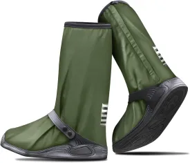Rain Overshoes Waterproof Shoes Boots Covers Footies Mudsavers Feet Gaiters Men Women for Rain Snow Mud Sand Dust (Army green, S)
