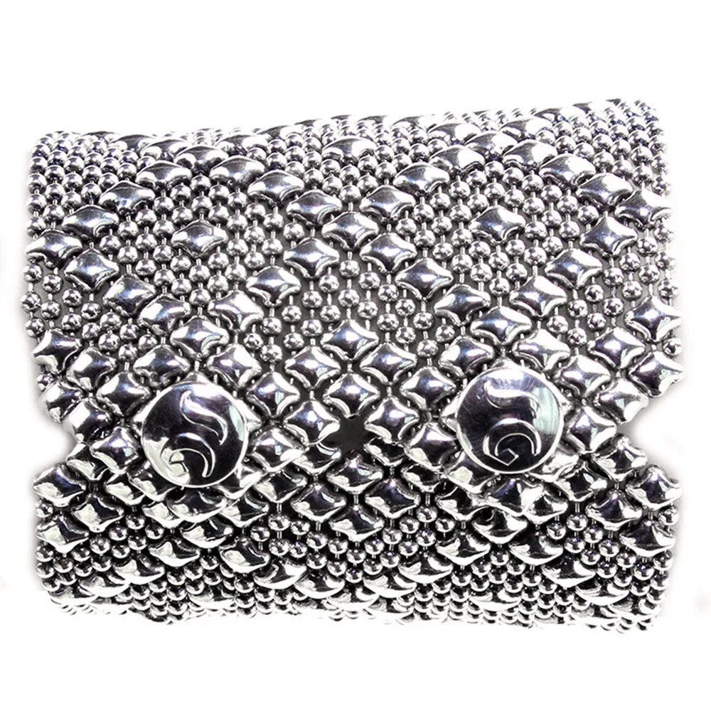 SG Liquid Metal B26-AS Antique Silver Bracelet by Sergio Gutierrez