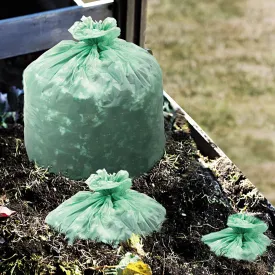 Stout E3039E11 EcoSafe-6400 Compostable Compost Bags 1.1mil 30 x 39 Green 48/Box