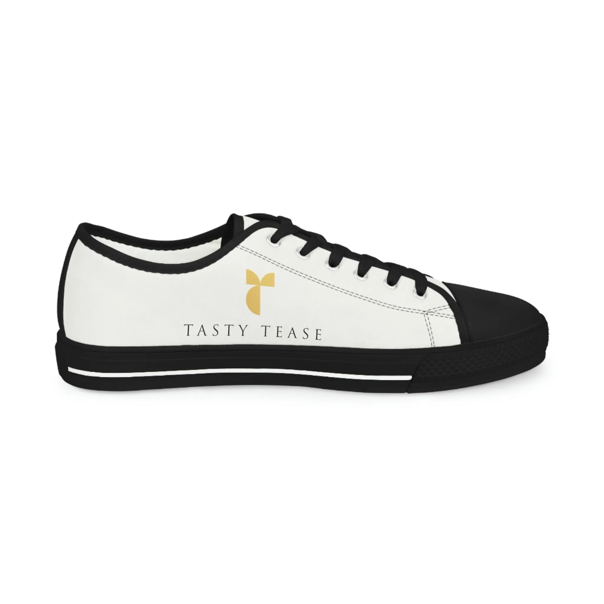 Tasty Tease Men's Low Top Sneakers (White)
