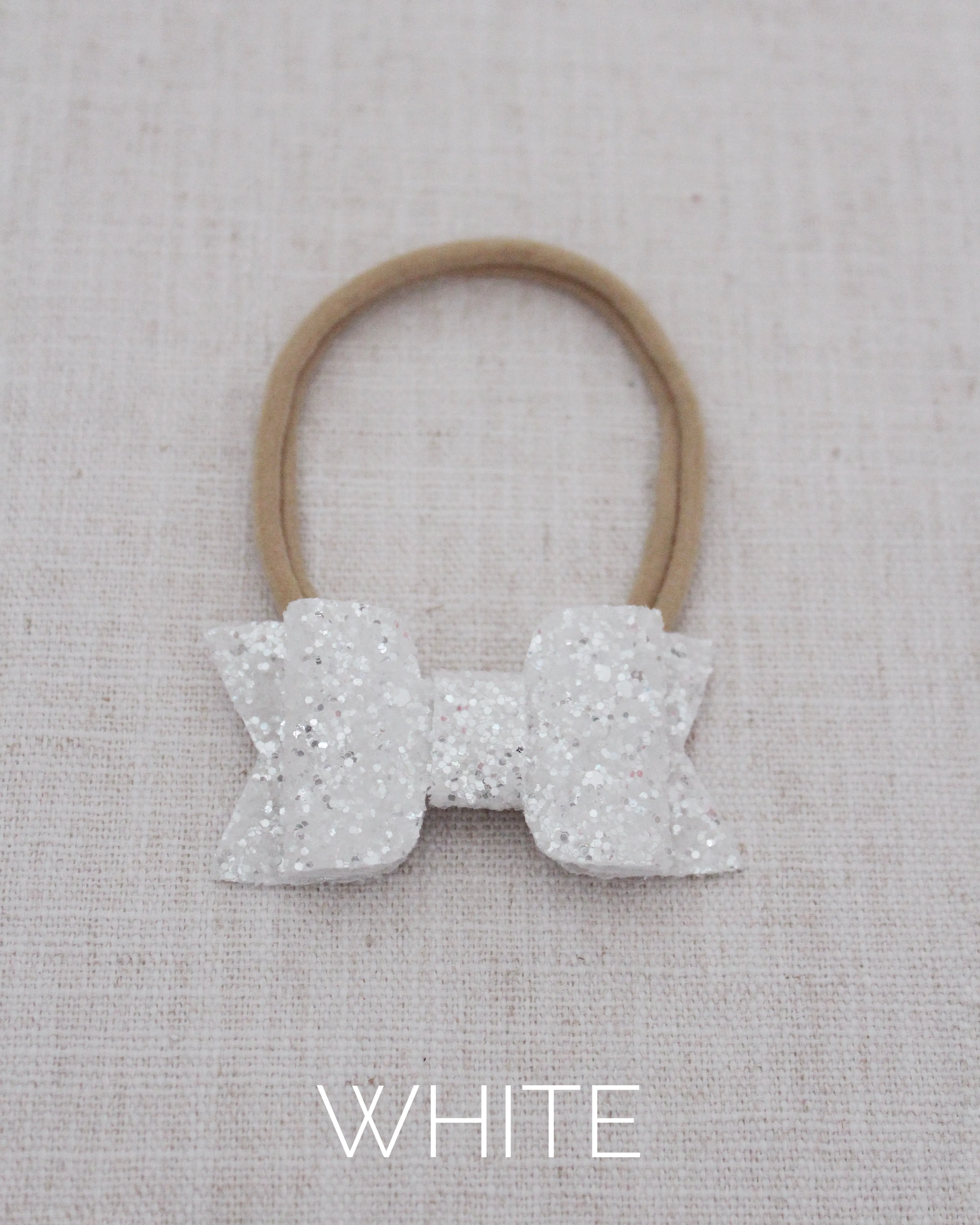 White Rock Glitter Hair Clip or Shoe Clip
