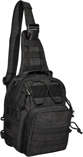 YAKEDA Tactical Compact EDC Sling Backpack Military Backpack Concealed Carrier Shoulder Bag for Travel,Outdoor,Hiking,